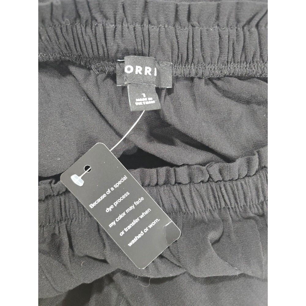 Torrid Womens Black Gauze Maxi Skirt Long Size 1 1x NWT Whimsygoth grunge NWT AI - Picture 6 of 6